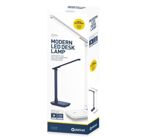 Platinet skrivebordslampe PDL6731W 5W, hvid (45240)