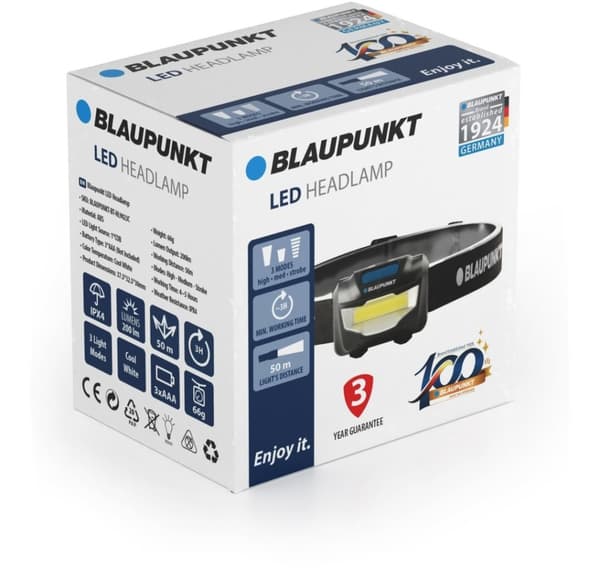 Blaupunkt pannlampa BT-HL9023C LED