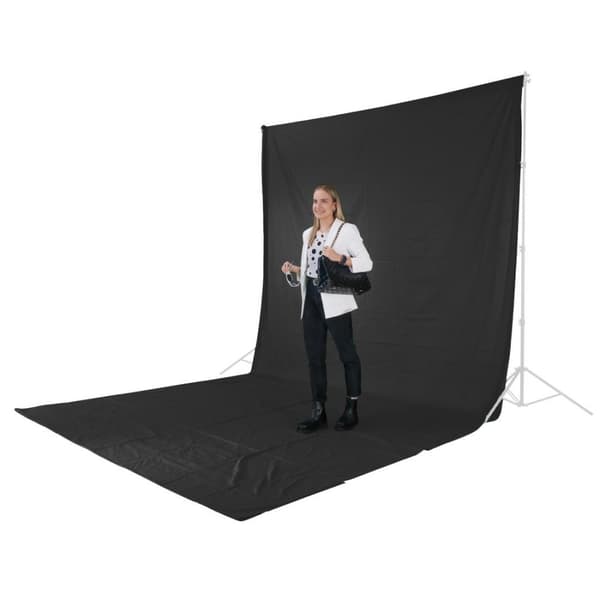 Hama 00021157 Hintergrundbildschirm Schwarz Baumwolle (00021157)
