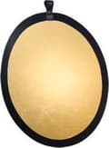 Miniatyrbild 2 av 3: walimex reflektionsskärm guld/silver, Ø56cm