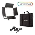 Pikkukuva 6 / 6: Walimex pro LED-paneelivalo Rainbow 50 W RGBWW + akkutelakka I videovalo ja valokuvavalo I himmennettävä jatkuva valo RGB-värivalolla ja kaksivärisell