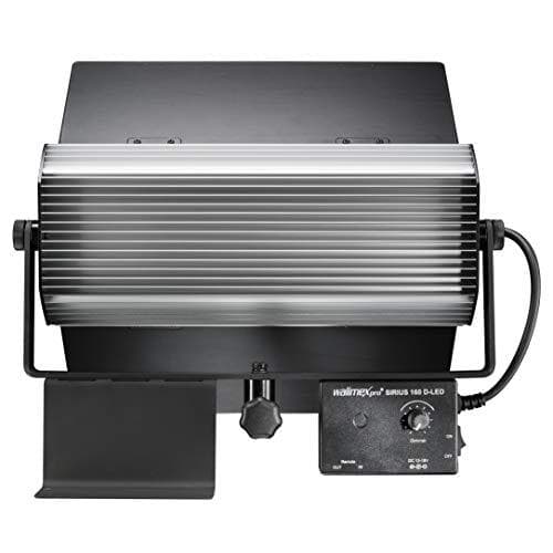 Walimex pro Sirius 160 Daylight – meget kraftigt 65W LED panellys, kontinuerligt lys, 65 watt til 6.000 lumen, dæmpbart, 5.600K CRI 93 aluminiumshus m