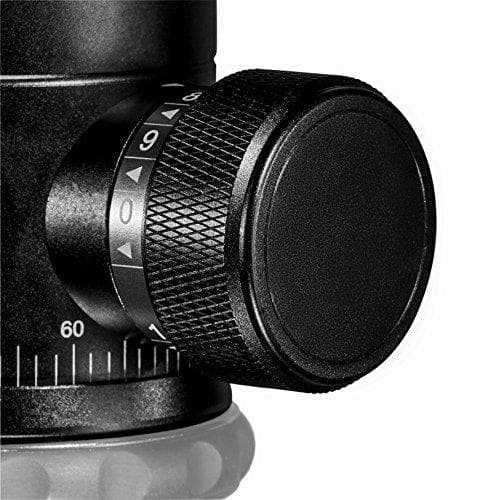 Mantona Onyx 8 -pallopää (M1-3008A) Arca-Swiss-yhteensopiva pikalukituslevy, 50 mm ammattikäyttöön tarkoitettu viimeistely DSLR-kameralle, peilittömäl