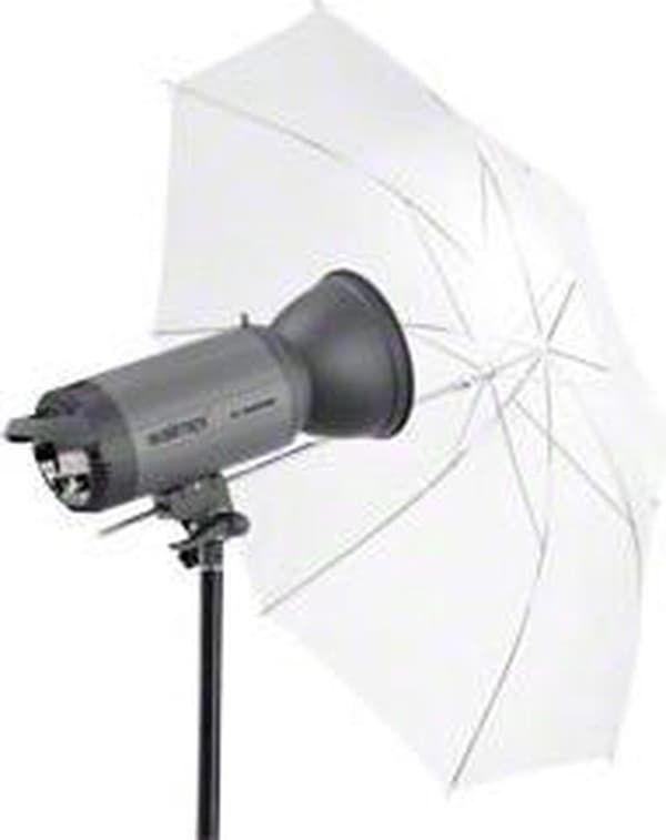 walimex 2in1 Reflex & Genomskinlig skärm vit, 109cm