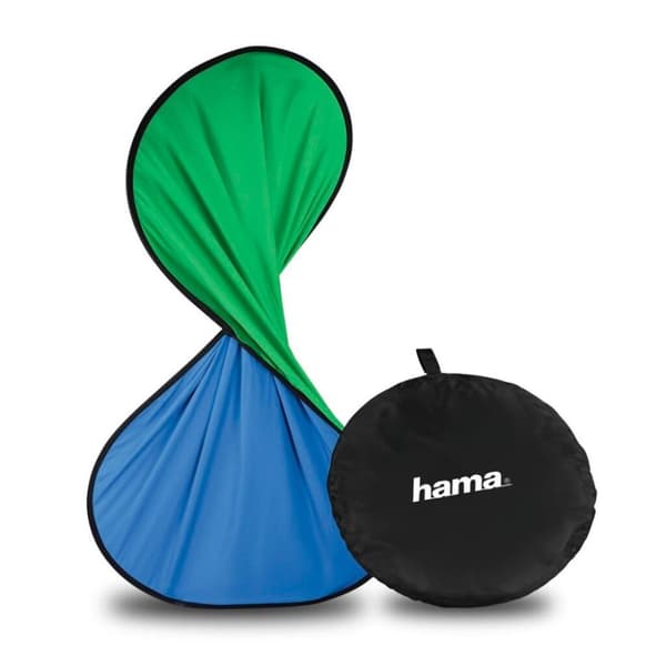 Hama Foldbar Baggrund 2i1 Grøn/Blå 150x200 cm