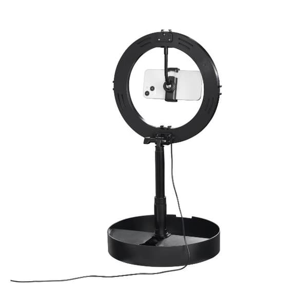 Hama LED-rengaslamppu SpotLight FoldUp 102 II, setti älypuhelimille, taitettava (00004658)