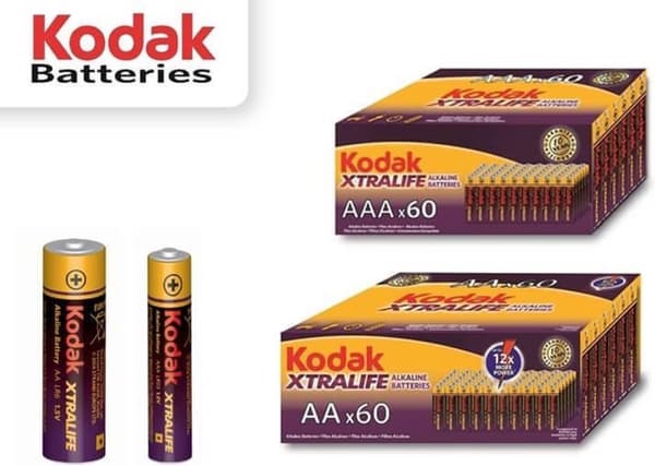 Kodak XTRALIFE alkaline AA/LR6 - Batteri - 60 stk