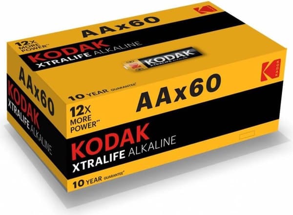 Kodak XTRALIFE alkaline AA/LR6 - Batteri - 60 stk