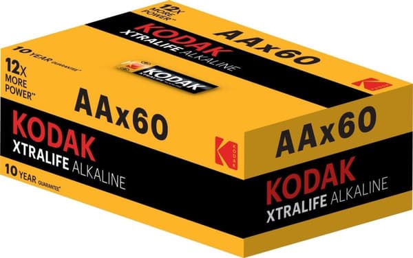Kodak XTRALIFE alkaline AA/LR6 - Batteri - 60 stk