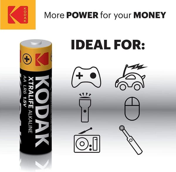 Kodak XTRALIFE alkaline AA/LR6 - Batteri - 60 stk