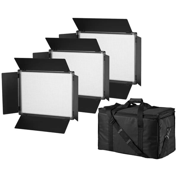Bresser Led-kohdevalosarja Sh-1200 3 Yksiköt Musta