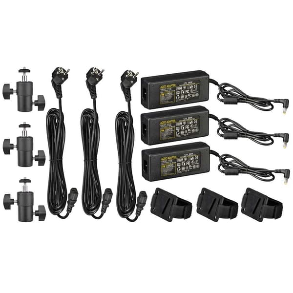 Bresser Led-kohdevalosarja Sh-1200 3 Yksiköt Musta