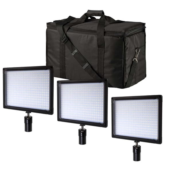 Bresser Led Kohdevalo Sh-360 Slimline 3 Yksiköt Musta