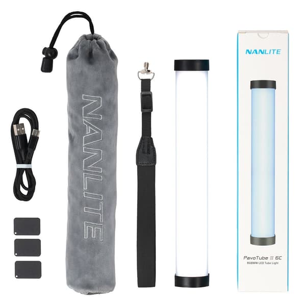 Nanlite Pavo Tube Ii 6c Mini Colour Effekt Light Lamp Svart