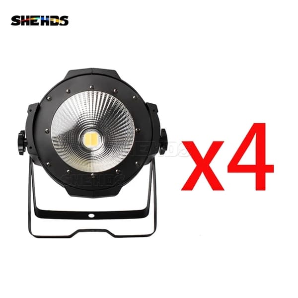 LED Par-ljus, 200W COB, Varmvit & Kallvit, endast 4 st ljus, EU-kontakt