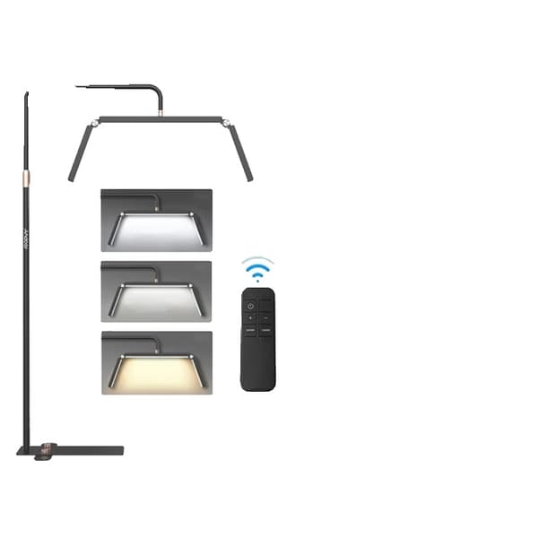 Ring Light, puolikuun muotoilu, säädettävä värintoisto, HD-M2X Black, EU