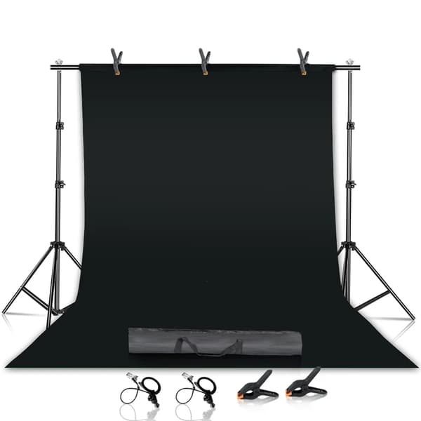 Fotobakgrundstativsats, justerbart stativ, Chromakey-grönt skärmram, 2000x2000mm, Ingen Tyg