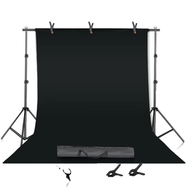 Fotobakgrundstativsats, justerbart stativ, Chromakey-grönt skärmram, 2000x2000mm, Ingen Tyg