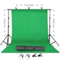 Miniatyrbild 2 av 2: Fotobakgrundstativsats, justerbart stativ, Chromakey-grönt skärmram, 2000x2000mm, Ingen Tyg