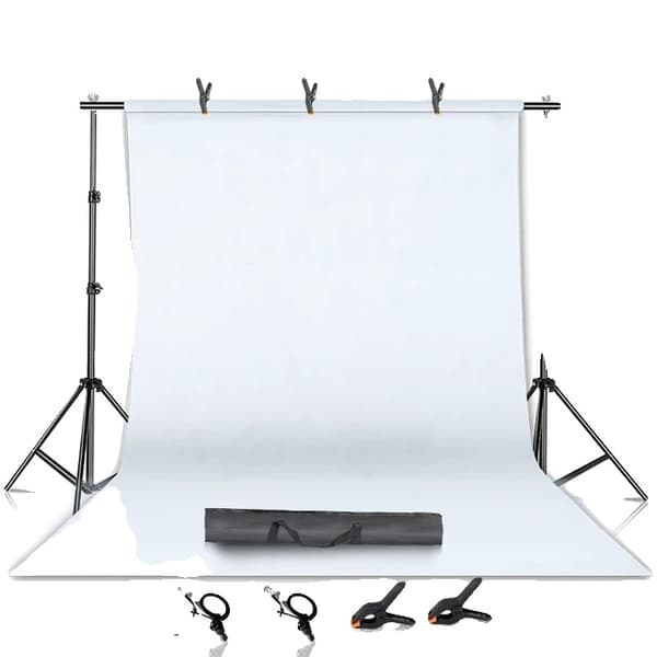 Fotobakgrundstativsats, justerbart stativ, Chromakey-grönt skärmram, 2000x2000mm, Ingen Tyg
