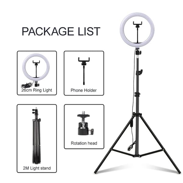 Fotograferingslys Kit, Dæmpbar LED Fyldelys, Makeup Studio Lampe, belysningskit