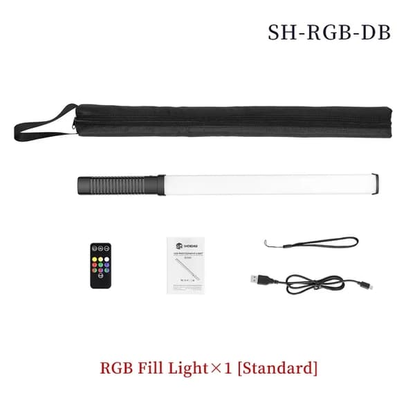 LED-valokeppi, RGB-värimuutos, kannettava ulkokuvauksiin., SH-RGB-DB-03