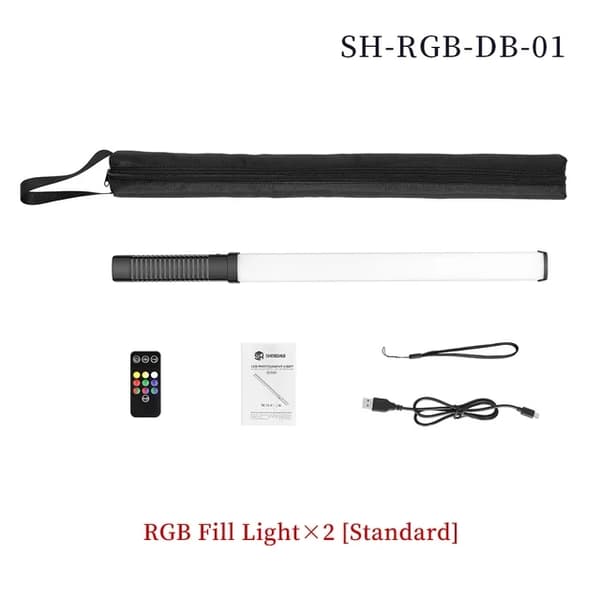 LED-valokeppi, RGB-värimuutos, kannettava ulkokuvauksiin., SH-RGB-DB-03