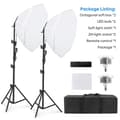 Pikkukuva 2 / 2: Valokuvausvalaisinsetti, oktagoninen softbox-suunnittelu, LED-lamppu, suoratoistotuki, softbox kit