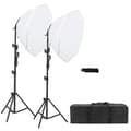 Pikkukuva 1 / 2: Valokuvausvalaisinsetti, oktagoninen softbox-suunnittelu, LED-lamppu, suoratoistotuki, softbox kit