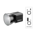 Miniatyrbillede 2 af 2: Bi-farvet videolys, 40W output, justerbar farvetemperatur,kun lys