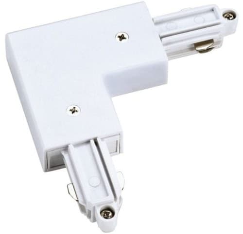 Hvidt L-stik til 1F samleskinner LP-552-S-WH
