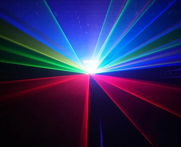 Fyra Tunnel Laser Scenljus, DMX512, 30W Multi-Färg Laser Effekter,RGBY färg
