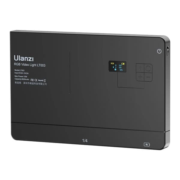RGB LED -videovalopaneeli, säädettävä 2500K-9000K, 8000mAh akku,PL-10PL-10