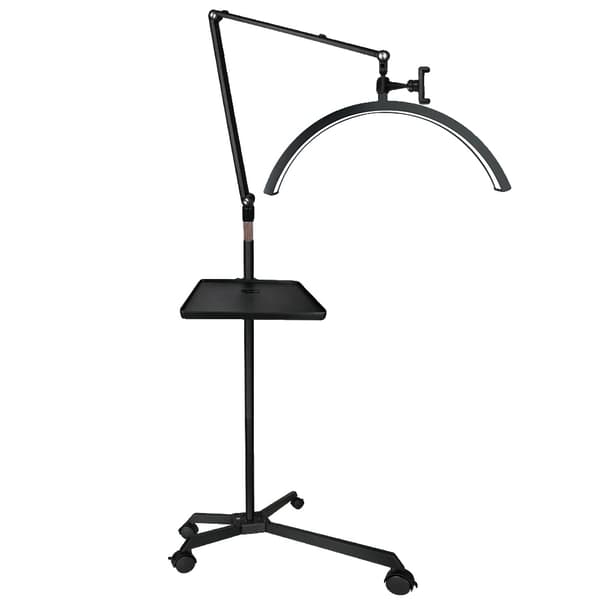 Ripsi LED-lattialamppu, 36W teho, säädettävä kirkkaus jopa 2800LM,EU, Musta