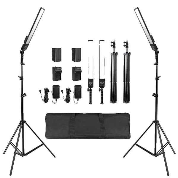 LED-videovalotikku, säädettävä kirkkaus, monipuolinen väri lämpötila,valosarja 1 light kit 2