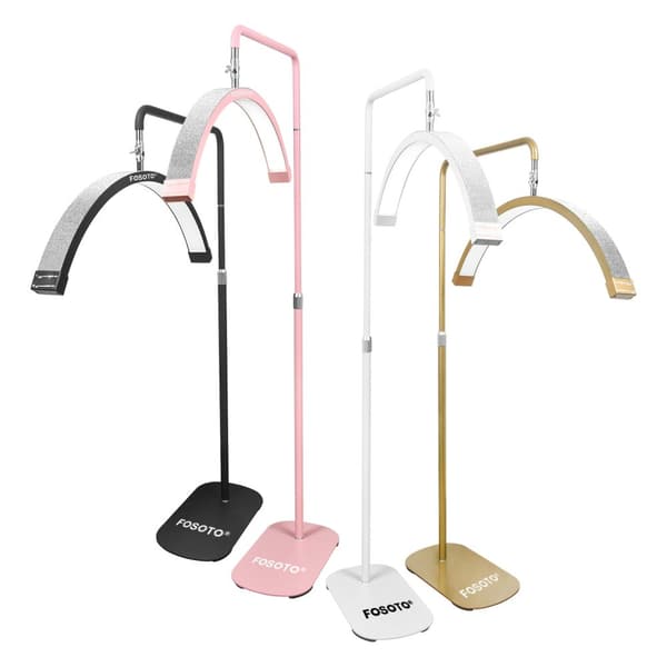 LED Fotograferingsringlampa, Justerbar Tvåfärgstemperatur, Hög CRI för Makeup och Streaming,VIT
