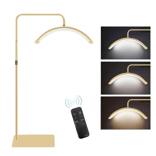 Lattia-LED-videovalo, himmennettävä 36W, säädettävä väri lämpötila 3200K-5600K,EU, Kulta