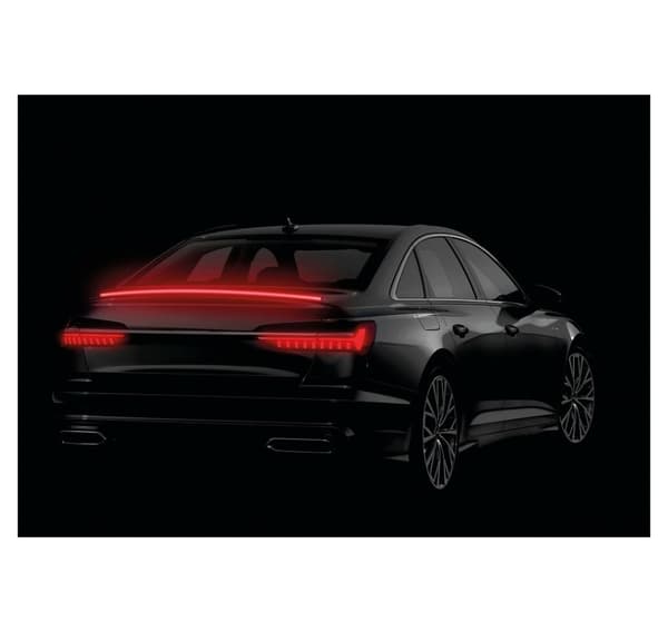 Hiilitarra spoileriin LED-valolla 120 cm 12V punainen