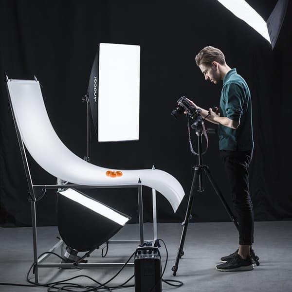 Studio-valokuvausvalosetti, 85W LED-valot, säädettävä kaksivärilämpötila, joustavat pehmeät laatikot