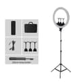 Miniatyrbillede 1 af 2: LED Selfie Ring Light, Justerbar Lysstyrke, To-farvet Temperatur,150 cm stativ