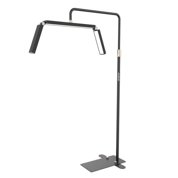 LED Videolampa, Bi-färg 3200K-5600K, Justerbar ljusstyrka 10-100,EU, svart