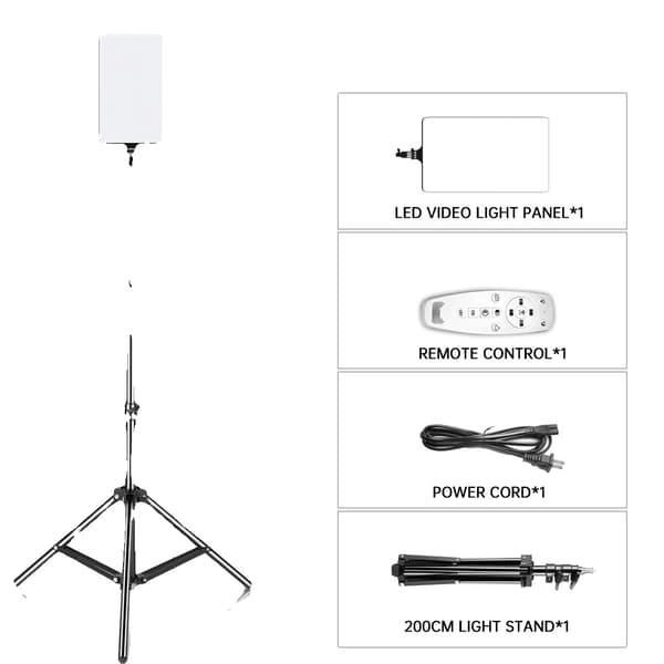 LED-videovalopaneeli, säädettävä kirkkaus, kaksivärinen valaistus,200 cm jalustalla
