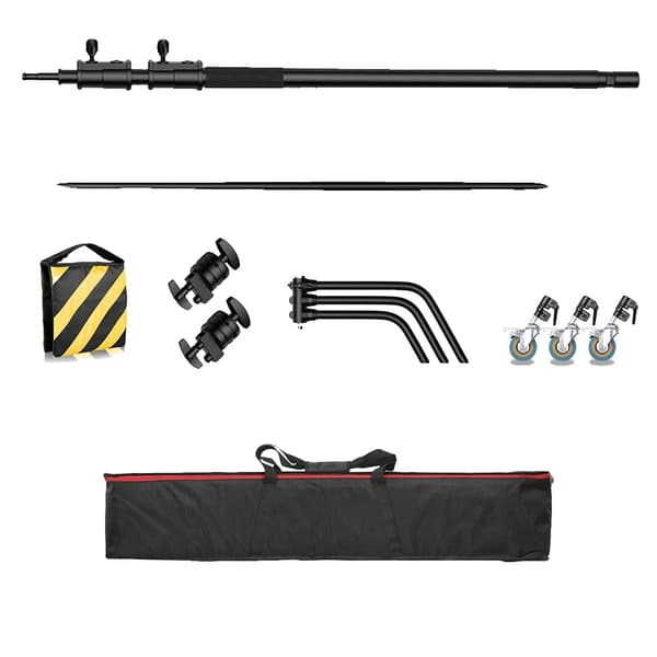 Professionell Ljusstativ, Justerbar Höjd 260 cm, Hållbar Rostfritt Stål,SH-MST-30B-3