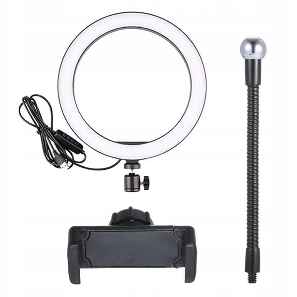 LED Ringlampa 30W STATIV 220CM + FJÄRRKONTROLL