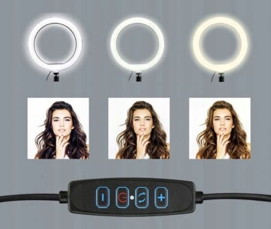 LED-rengaslamppu 30 cm kaukosäädin + 220 cm meikkijalusta YouTube