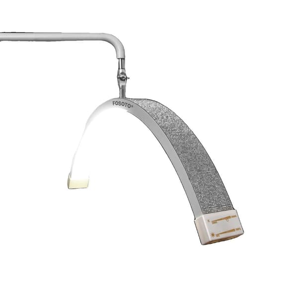 FOSOTO Fotograf LED Halvmåne Lys, 45W Effekt, 3200-5600K Justerbar Farvetemperatur,hvid FT-Y16