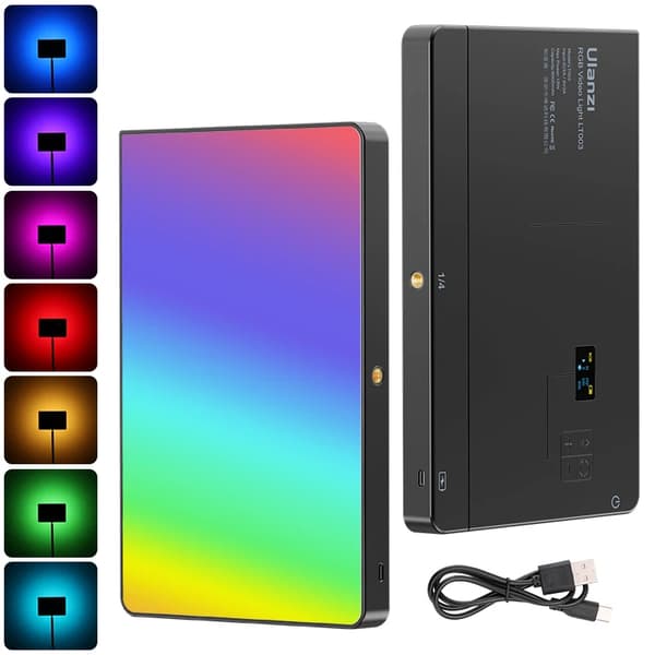 RGB-videovalo, 2500-9000K väri lämpötila, 8000mAh akku,LT003