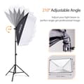 Miniatyrbillede 4 af 4: Studiofotografi Lyskitt, Bi-Farvet LED Justerbart Lys, Inkluderer Softbox og Boom Arm,EU