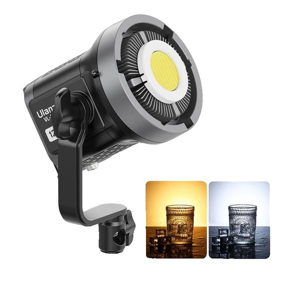 Ulanzi Video Lys, 120W Bi-Farve, Justerbar Farvetemperatur,Kun VL-120Bi