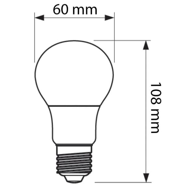 LED-lampa E27 A60 10W = 75W 1055lm 6500K kall PHILIPS
